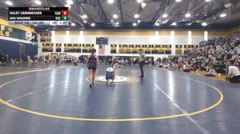 142 lbs Quarterfinal - Haley Leiendecker, Plum vs Ava Golding, Kiski Area