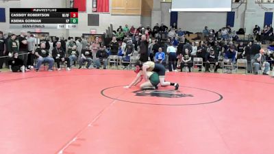 152 lbs Semifinal - Cassidy Robertson, Northeast Metro Tech/Bishop Fenwick vs Ksenia Gorman, King Philip