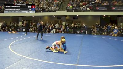 49 lbs Quarters - Hunter Carlyle, Mat Demon Wrestling Club vs Owen Blackford, Sebolt Wrestling Academy