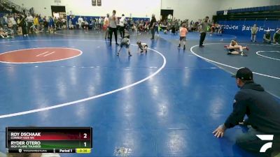 43 lbs 5th Place Match - Ryder Otero, High Plains Thunder vs Roy Dschaak, Cowboy Kids WC