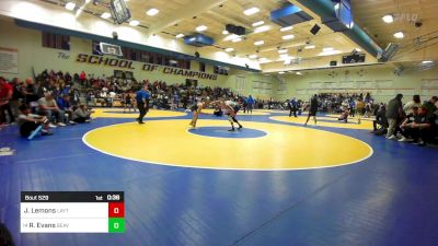 141 lbs Consi Of 16 #2 - Jace Lemons, Layton (UT) vs Russell Evans, Beaver (UT)