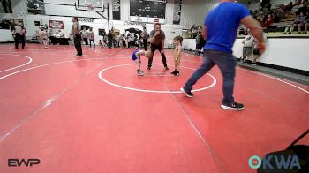 45 lbs Round Of 16 - Karter Baucom, Salina Wrestling Club vs Gunnar Sutton, Vinita Kids Wrestling
