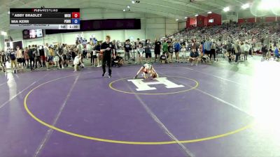 53-62 lbs Champ. Round 2 - Abby Bradley, Michigan vs Mia Kerr, Pedraza Wrestling