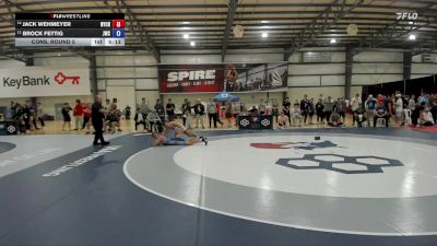 92 kg Cons. Round 5 - Jack Wehmeyer, New York City RTC vs Brock Fettig, Jackrabbit Wrestling Club