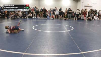 65 lbs Round Of 64 - Owen Mangan, FL vs Jackson Claycomb, PA