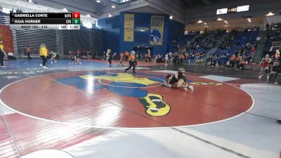 110 lbs Semifinal - Julia Horger, Conwell Egan vs Gabriella Conte, Hanover Park