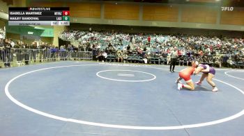 155 lbs Round Of 16 - Isabella Martinez, Mountain View AZ vs Hailey Sandoval, Lassen