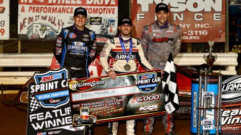 USAC National Sprints Results: Eastern Storm At Williams Grove Speedway