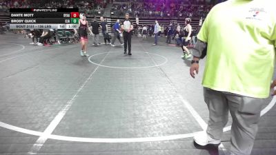 136 lbs Consi Of 8 #1 - Dante Mott, Byaa vs Brody Quick, Cja