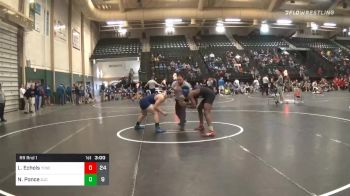 184 lbs Prelims - Lennorise Echols, York College vs Nick Ponce, Otero Junior College