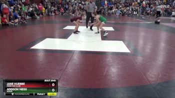 J-6 lbs Round 1 - Jane Huebbe, Indee Mat Club vs Addison Niess, Osage