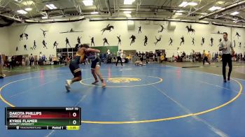 125 Freshman/Soph Quarterfinal - Kyree Flamer, Averett University vs Dakota Phillips, Mount St Joseph