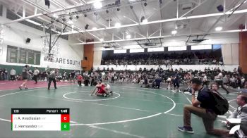 138 lbs Quarterfinal - Alec Avedissian, Harvard Westlake vs Zaydrein Hernandez, St. John Bosco