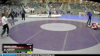 117 lbs Round 3 - Arianne Korish, Mountain View High School Wres vs Ivy McIntosh, Dallas Mat Club