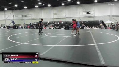 145 lbs Round 4 (6 Team) - Olivia Randle, Kansas vs Kori Campbell, Georgia
