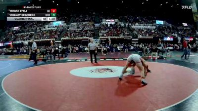 Quarterfinal - Rogan Lytle, Lincoln County (Eureka) vs Chancy Segeberg, Columbus High School