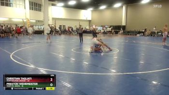 175 lbs Round 2 (16 Team) - Christian Tagliati, Team Nauman Orange vs Preston Wehrmeister, Team STL White