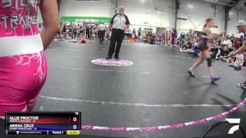 78 lbs Round 1 (3 Team) - Arissa Cruz, Storm Wrestling vs Allie Proctor, Fierce & Scrappy