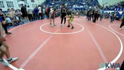 120 lbs Rr Rnd 1 - James Carper, Tecumseh Youth Wrestling vs Rusty Richardson, Choctaw Ironman Youth Wrestling