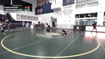 115 lbs Champ. Round 2 - Valerie Rodriguez, Oak Hills vs Jennifer Cisneros Flores, Orange Lutheran