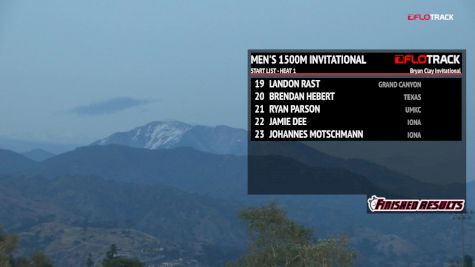 Men's 1500m Invitational, Heat 1
