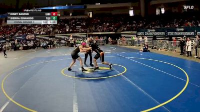 G 165 lbs Cons. Round 1 - Sierra Edwards, Plaquemine Girls vs Kinzy Easter, Caddo Magnet Girls