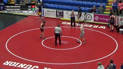 172 lbs Quarterfinal - Reid Whitmoyer, Gettysburg vs Douglas McKim, Huntingdon