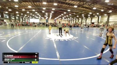 64 lbs Rd# 1 9:00am Friday - Eddie Cuff, PA Gold vs CJ Burns, Ranger Wrestling Club