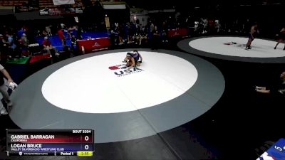 175 lbs Cons. Round 7 - Gabriel Barragan, California vs Logan Bruce, Valley Silverbacks Wrestling Club