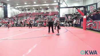 45 lbs Quarterfinal - Jhalil Gray-Hall, Team Of Hard Knox vs Olivia Hawes, Cowboy Wrestling Club
