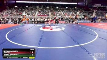 3A-144 lbs Quarterfinal - Kyson Hamilton, Evanston vs Colby Sandusky, Torrington