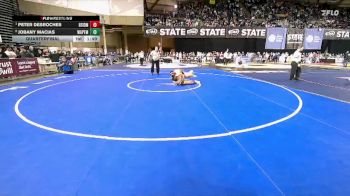 Boys 1A 165 lbs Quarterfinal - Peter Desroches, Riverside vs Jobany Macias, Wapato