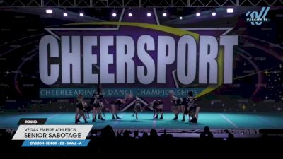 Vegas Empire Athletics - Senior Sabotage [2023 L4 Senior - D2 - Small - A] 2023 CHEERSPORT National All Star Cheerleading Championship