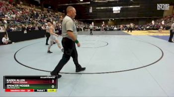 5A - 132 lbs Quarterfinal - Kaden Allen, OP-St. Thomas Aquinas vs Spencer Mosier, Arkansas City