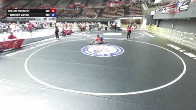 157 lbs Cons. Sub-semis - Josiah Moreira, Rough House Wrestling vs Hunter Artim, Credo Wrestling Club