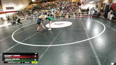 125 lbs Quarterfinal - Jordan Nielsen, Lander Valley vs Searney O`Brien, Sheridan