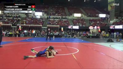 81 lbs Cons. Round 3 - Caysen Clark, Worland Wrestling Club vs Fletcher Spencer, Malta Mustang Wrestling Club