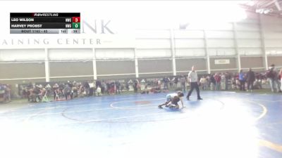40 lbs 3rd Place Match - Harvey Probst, Northside Wrestling Club vs Leo Wilson, Northside Wrestling Club