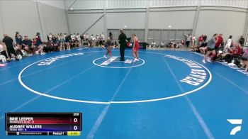 200 lbs Placement Matches (16 Team) - Brie Leeper, Minnesota Blue vs Audree Willess, Texas Red