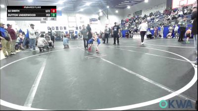 35 lbs 3rd Place - AJ Smith, Little Axe Takedown Club vs Sutton Underwood, Piedmont