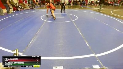 130 lbs Cons. Round 1 - Isabella Gutierrez, San Benito vs Mina Van Roy, Gunn