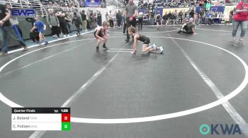 55 lbs Quarterfinal - Jett Boland, Tonkawa Takedown Club vs Cooper Pulliam, Skiatook Bulldog Wrestling