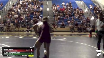 109 lbs 1st Place Match - Lucy Guadarrama, Cerritos College vs Ruby Rivas, Mt. San Antonio College