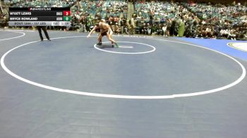 157 lbs Consi Of 4 - Wyatt Lewis, Del Norte (CC) vs BRYCE ROWLAND, Auburn
