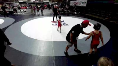 45 lbs Cons. Round 3 - Mark Zumkehr vs Penelope Carrillo, Visalia Pioneers Wrestling