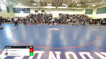 138 lbs Quarterfinal - Andrew Comeau, Plymouth vs Owen Hastey, Bedford
