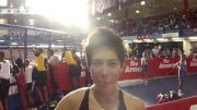 Stephanie Garcia after runner up finish Indoor Steeple at 2013 NB Games