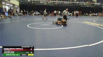 174 lbs Cons. Round 4 - Mario Rodas-Portillo, Bakersfield vs Steven Ceja, Rio Hondo College