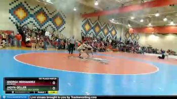 126 lbs 1st Place Match - Andrea Hernandez, Bellmont vs Jadyn Geller, Rochester Community High School