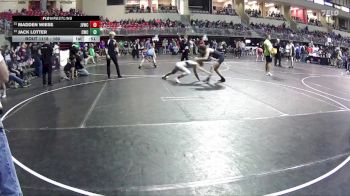 160 lbs Cons. Round 1 - Jack Lotter, Conestoga Wrestling Club vs Madden Wiese, Jr. Viking Wrestling Club